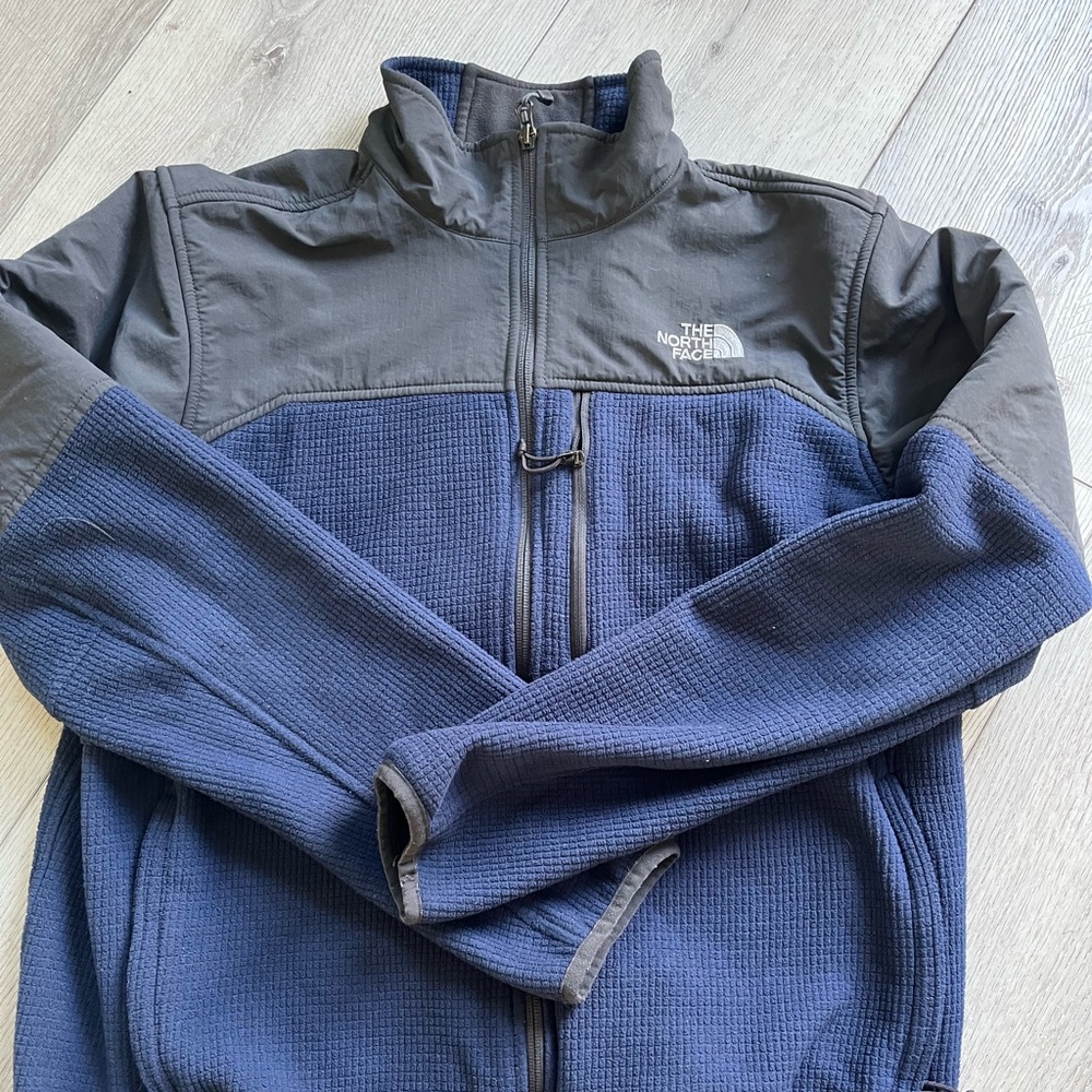 Navy Northface Waffle Jacket